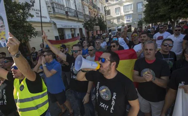 Manifestación policías Los sindicatos de Policía Nacional y Guardia